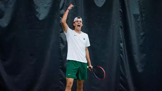 Connor Van Schalkwyk fist pump and yell