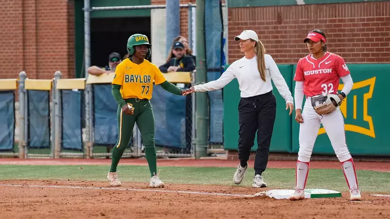 Sa'Mya Jones Reaches Base against Houston