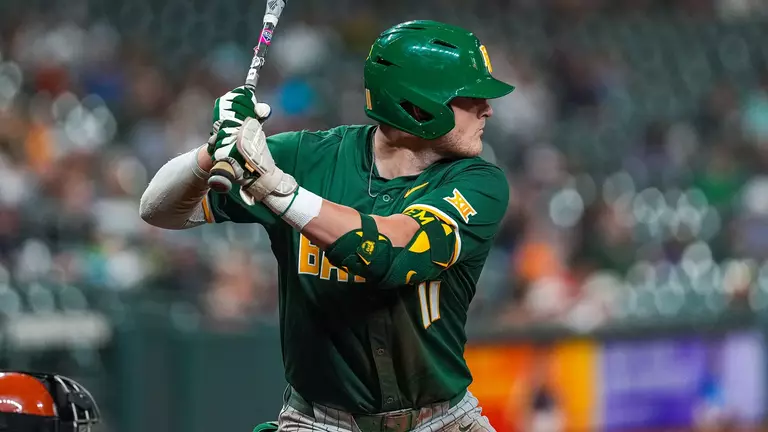 Tyce Armstrong pre-pitch batting in Houston 2026