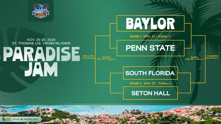 2026 Paradise Jam Bracket - Baylor vs Penn State and Seton Hall vs South Florida