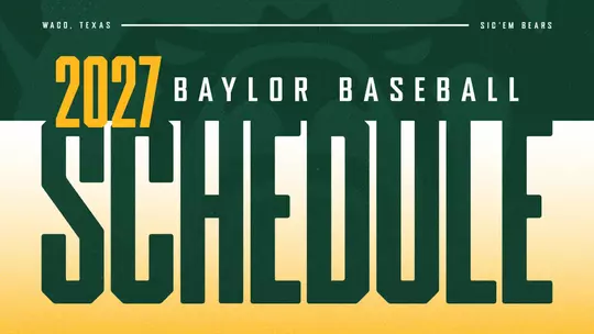 2027 Baseball Schedule Graphic