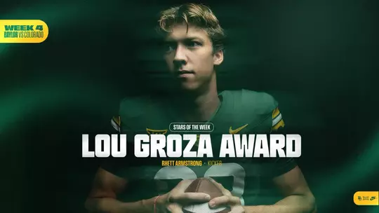 Rhett Armstrong Lou Groza Star of the Week graphic 2026