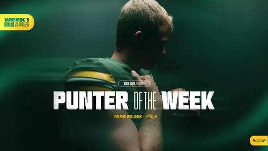 Palmer Williams Ray Guy Award Punter of the Week Graphic