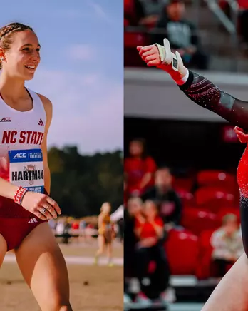 Hartman and Negrete NCAA Woman of the Year