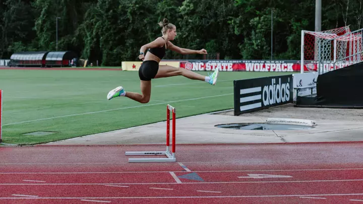 Angelina Napoleon steeplechase practice