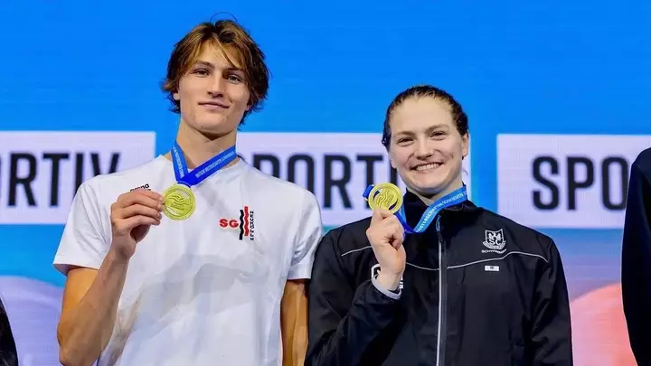 Swim: Kaii Winkler Holding Gold Medal at German National Swimming Championships