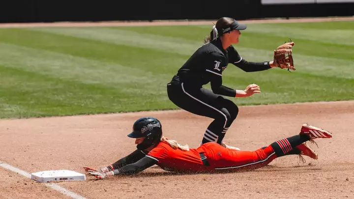 Carly Short sliding to third vs #24 Louisville 5/3/26