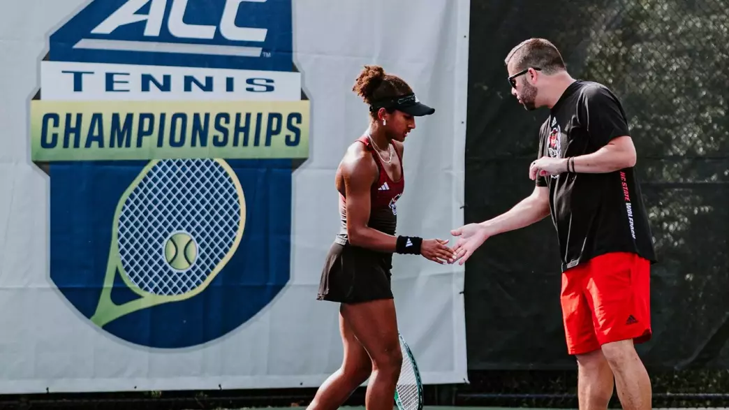 Victoria Osuigwe and David Secker at ACC Championships