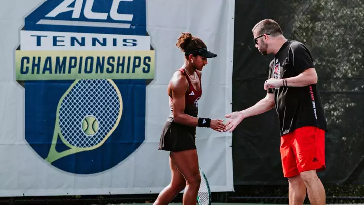Victoria Osuigwe and David Secker at ACC Championships