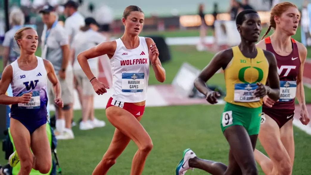 Hannah Gapes Competing in the 5000m at NCAA Championships