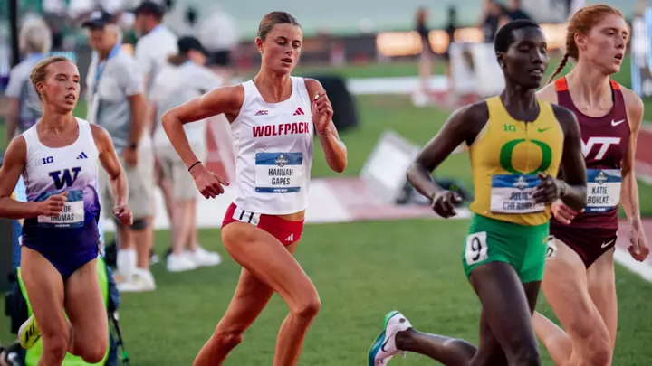 Hannah Gapes Competing in the 5000m at NCAA Championships