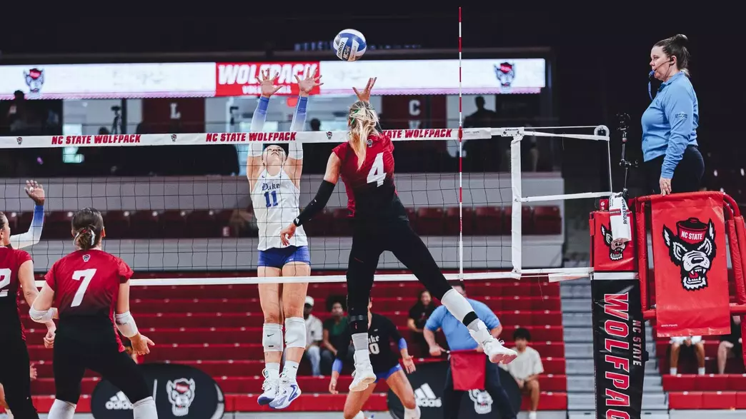 Sophie Groom on a slide attack vs Duke 9/27/26