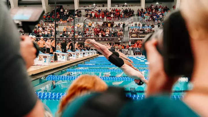 NC State Swimming & Diving Action Shot