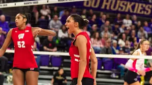 No. 12 Badgers push past Huskies in four sets