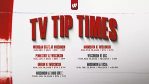 Big Ten TV and tip times announced for Wisconsin women’s basketball