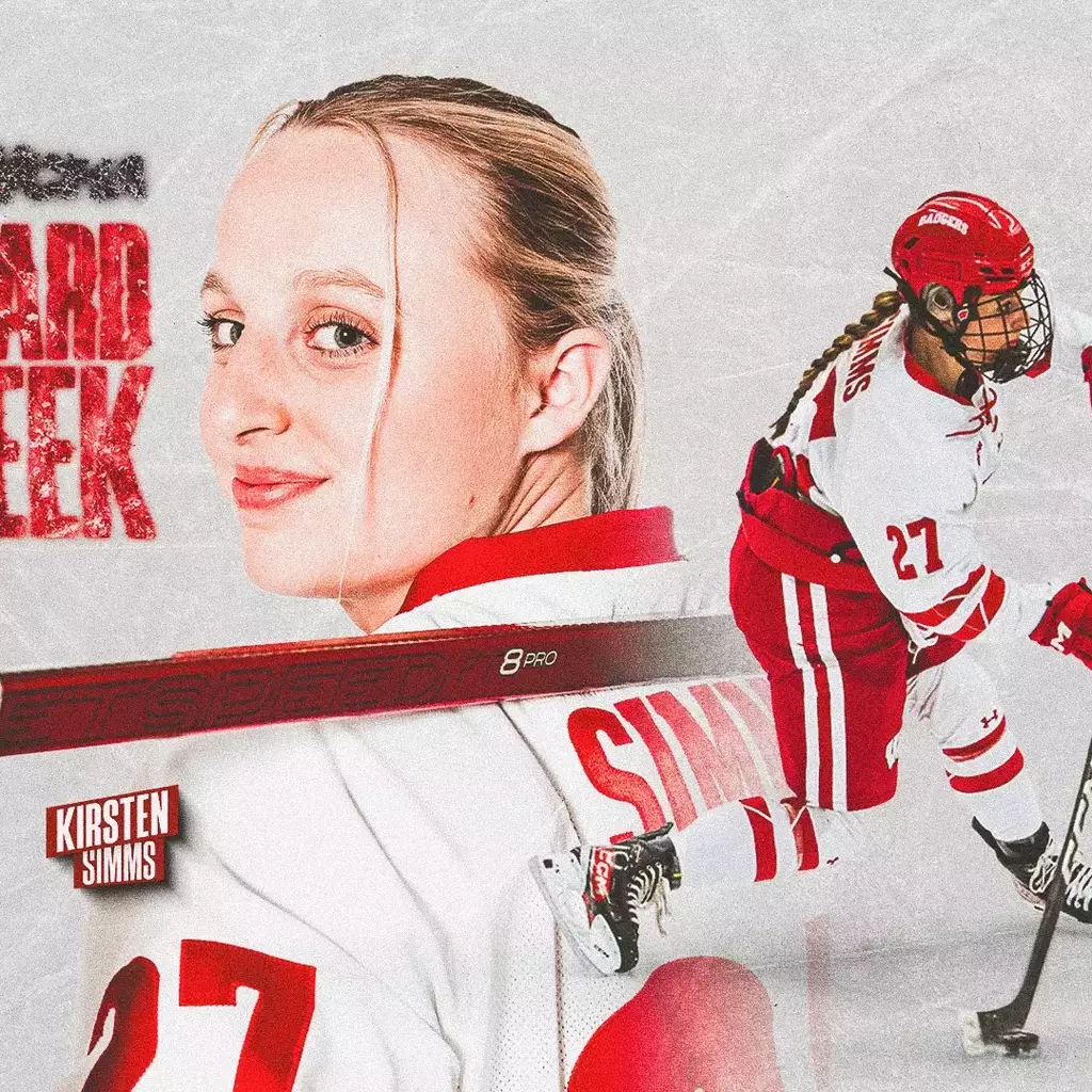 Kirsten Simms collects WCHA honors