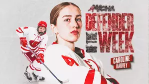 Harvey takes home third WCHA Defender of the Week honor
