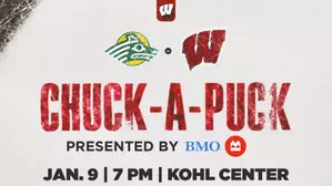 Men’s hockey to host Chuck-A-Puck presented by BMO on Jan. 9