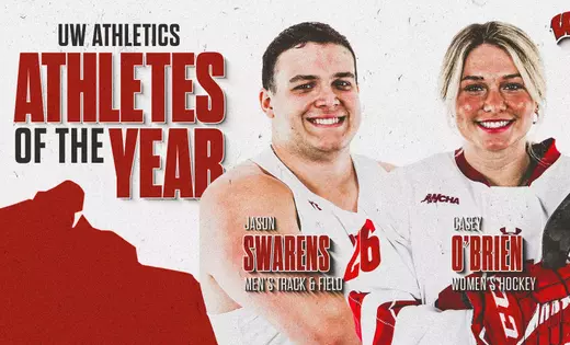 O’Brien, Swarens named UW Athletes of the Year