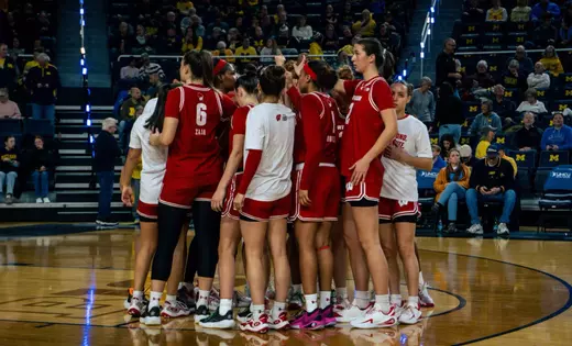 Badgers fall to No. 9 Michigan, 86-60