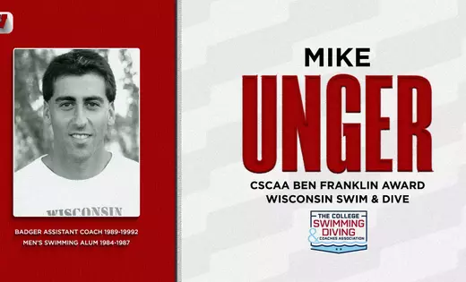 Mike Unger receives 2026 CSCAA Ben Franklin Award