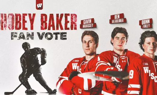 Three Badgers up for 2026 Hobey Baker fan vote