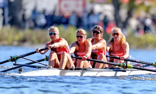 Wisconsin competes at the Head of the Charles Regatta