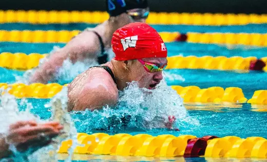 Corrigan sets school record in 100 breast at B1G Championships