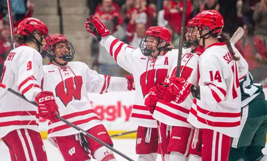 Edwards’ OT-winner advances UW to WCHA Final Faceoff