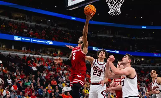 Badgers rally past Illini to advance to Big Ten semis