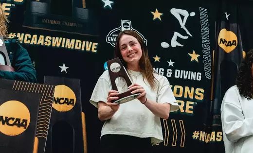 Wanezek secures silver in 200 back on last day of NCAA Championships