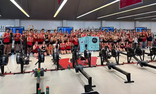 Wisconsin rowers erg for Connor to raise money for brain cancer research