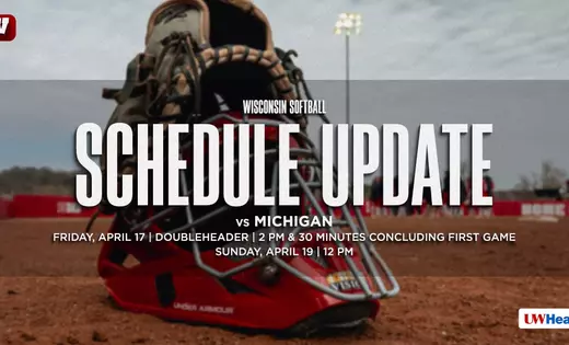 Weather Changes Home Softball vs Michigan