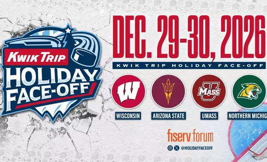 Wisconsin, UMass, Arizona State and Northern Michigan to play in the 2026 Kwik Trip Holiday Face-Off