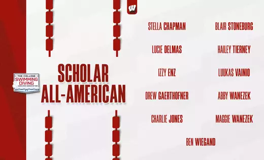 Eleven Wisconsin swimmers named to CSCAA Scholar All-American Team