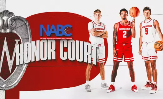 Three Badgers earn NABC Honors Court accolades