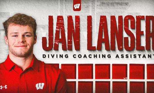 From student to staff: Lanser joins the Badgers’ diving program as Coaching Assistant