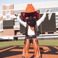 Pistol Pete with a mask