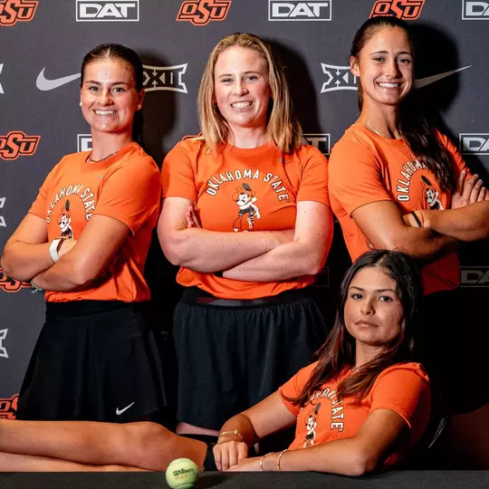 Image Taken at Media Day, Wednesday, September 17, 2025, Greenwood Tennis Center, Stillwater, Oklahoma. Kate Hodges/OSU Athletics.