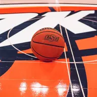 OSU ball on OKC Thunder court