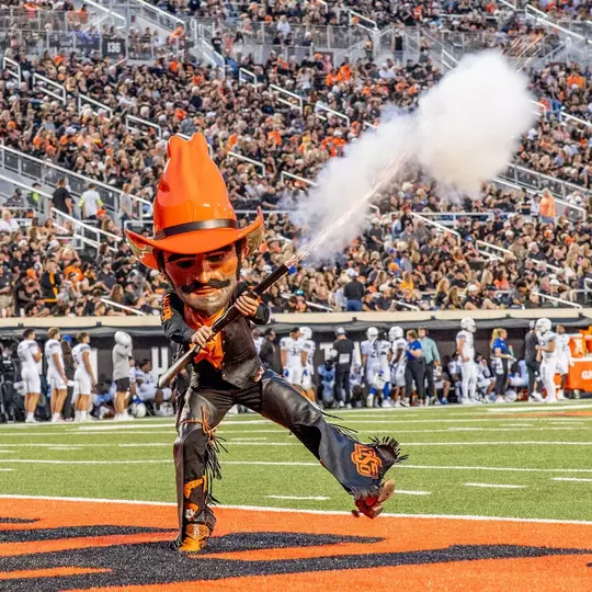 Image Taken at the Oklahoma State Cowboys vs University of Tulsa Golden Hurricane Football Game, Friday, September 19, 2025, Boone Pickens Stadium, Stillwater, OK. Bruce Waterfield/OSU Athletics
