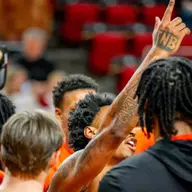MBB Huddle vs Iowa State