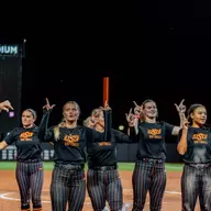 Cowgirl Softball celebratory shot