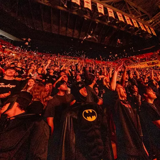 Image Taken at the Oklahoma State Cowboys vs Kansas Jayhawks Basketball Game, Wednesday, February 18, 2026, Galagher-Iba Arena, Stillwater, OK. Bruce Waterfield/OSU Athletics