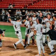Smithwick walkoff HR celebration vs. Dallas Baptist