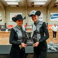 Bella D'Onofrio and June Roberson at Big 12 Championship