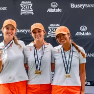 Marta Silchenko, Ellie Bushnell, Summer Lee - All-Big 12 Tournament Team