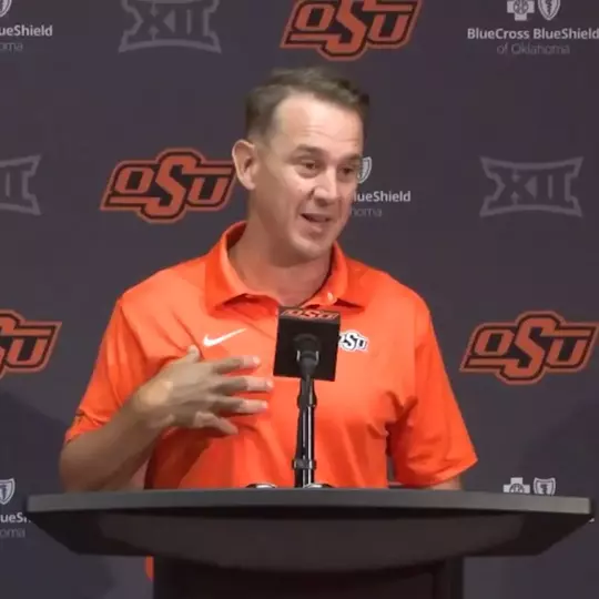 Eric Morris at OSU Football Media Day 2026