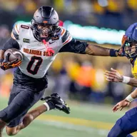 Image Taken at the West Virginia Mountaineers vs Oklahoma State Cowboys Football Game, Saturday, September 26, 2026, Milan Puskar Stadium, Morgantown, WV. Bruce Waterfield/OSU Athletics