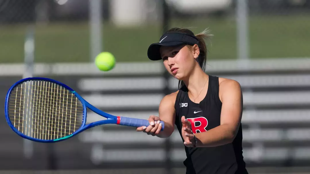 Rutgers University Women's Tennis, Piscataway, NJ. 10/09/2026 Photo by Steve Hockstein/HarvardStudio.com